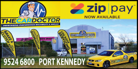 THE CAR DOCTOR  ZIPPAY AVAILABLE  -  SERVICING START FROM ONLY $135 - AUTOMOTIVE SERVICE BRAKE AND CLUTCH SERVICE  PORT KENNEDY CAR SERVICING COURTESY CAR